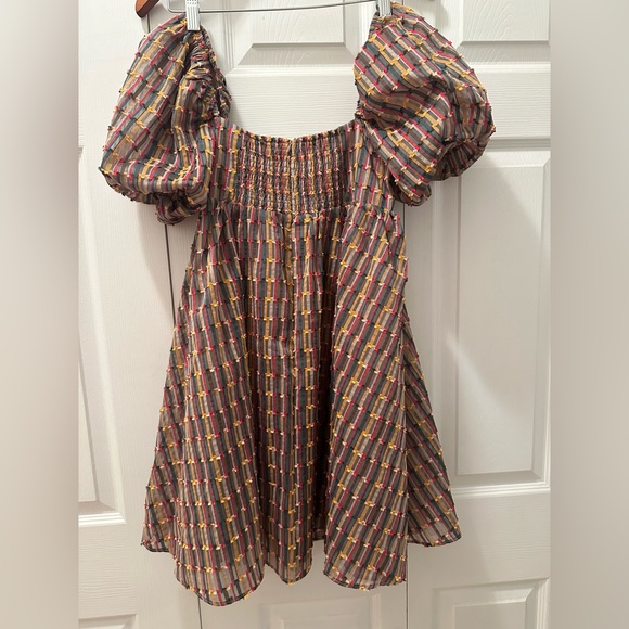 Fabrik babydoll dress sz small, Autumnal colors, perfect for fall - Picture 3 of 3